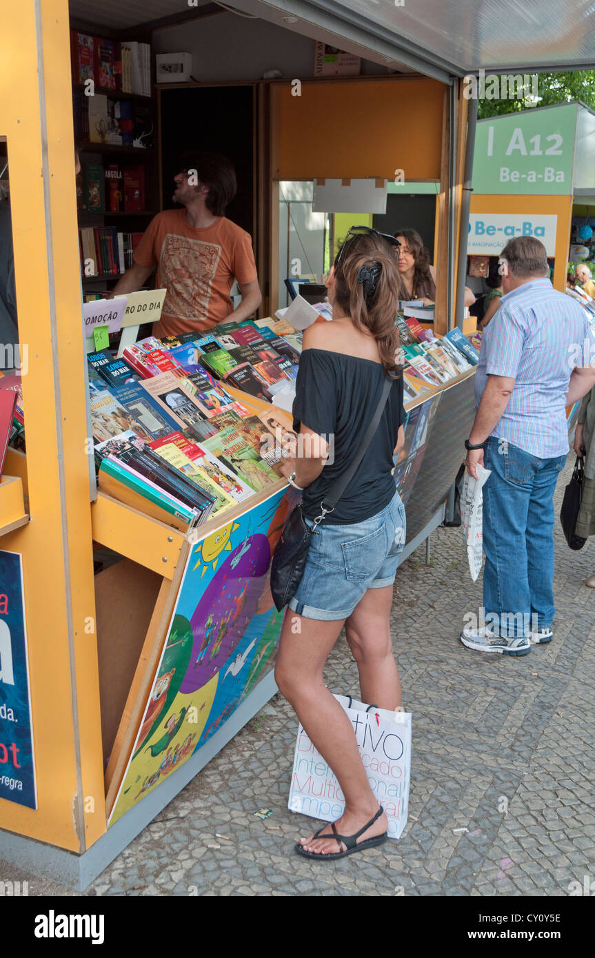 Festival du livre Le Parc Eduardo VII, Lisbonne, Portugal Banque D'Images