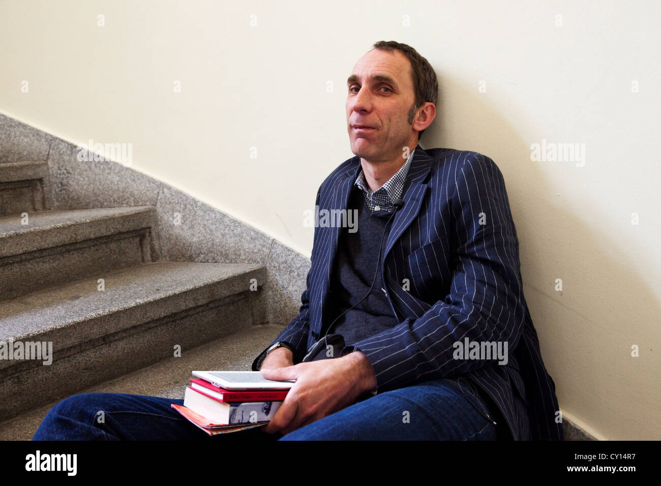 L'écrivain britannique Will Self à Prague Banque D'Images