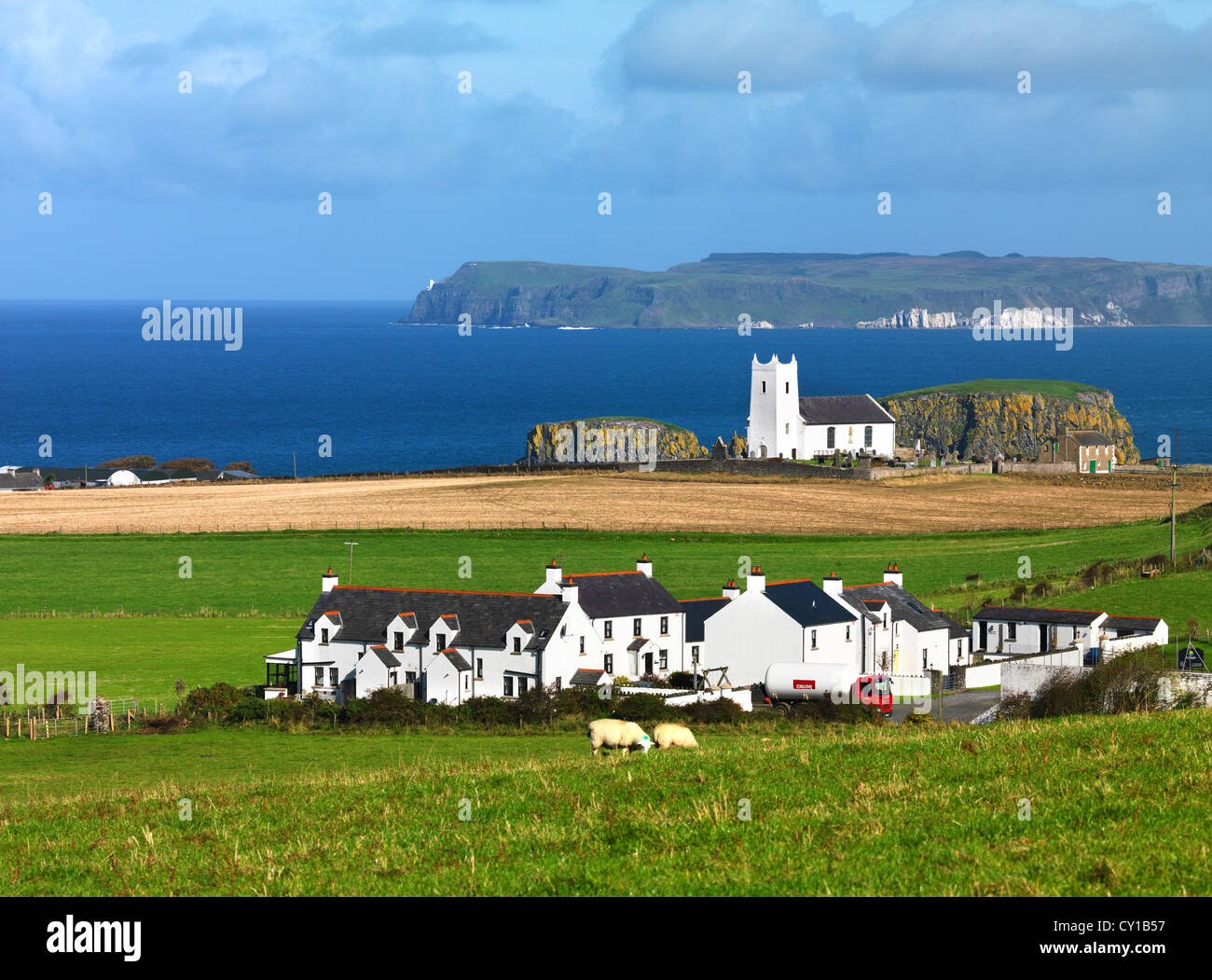 L'île de Rathlin Ballintoy, Côte d'Antrim, en Irlande du Nord Banque D'Images