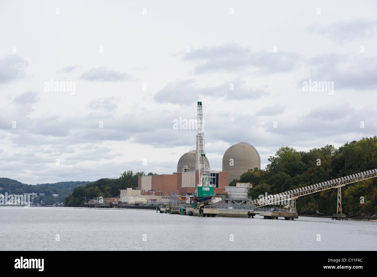 Indian Point centre énergétique est un réacteur nucléaire sur la rivière Hudson à Buchanan, N.Y., environ 35 milles au nord de la ville de New York. Banque D'Images