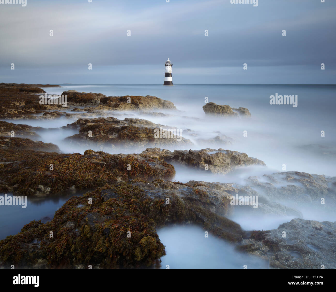 Phare à l'aube Banque D'Images