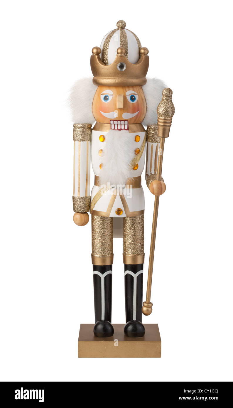 Casse-noisette isolé sur blanc. Banque D'Images