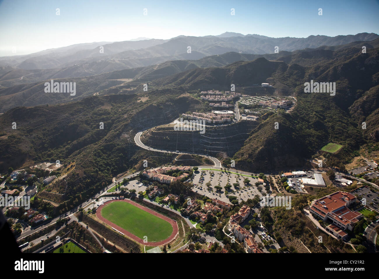 Pepperdine University Campus Malibu, Californie. Banque D'Images