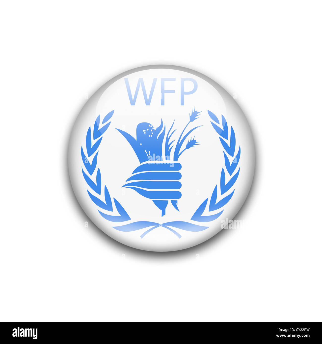 Pam - Programme alimentaire mondial icône symbole du drapeau logo Banque D'Images