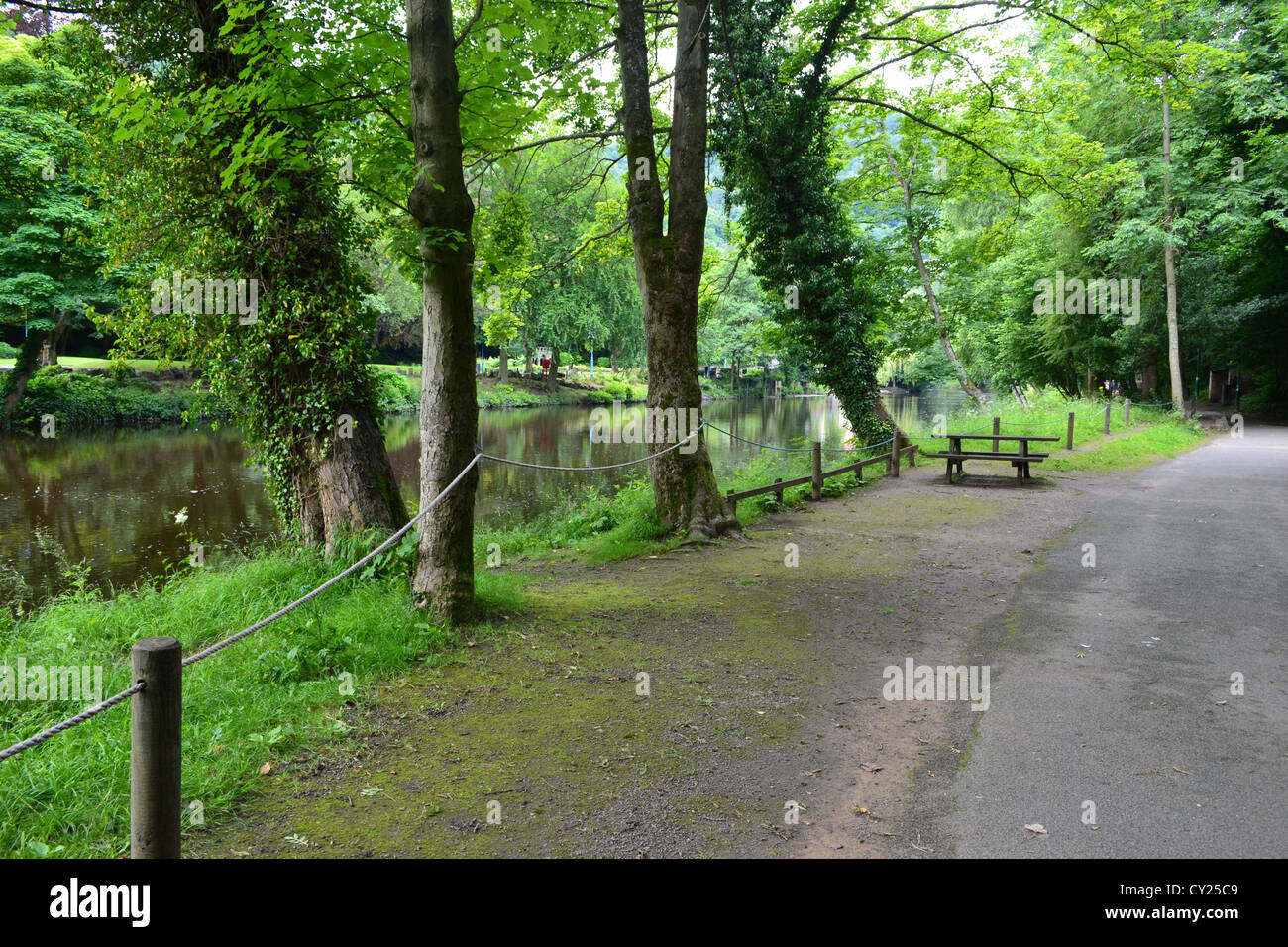 Sentier des amoureux. Banque D'Images