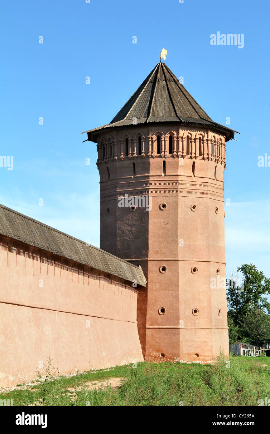 Tour de monastère de Saint Euthymius à Suzdal, Russie Banque D'Images