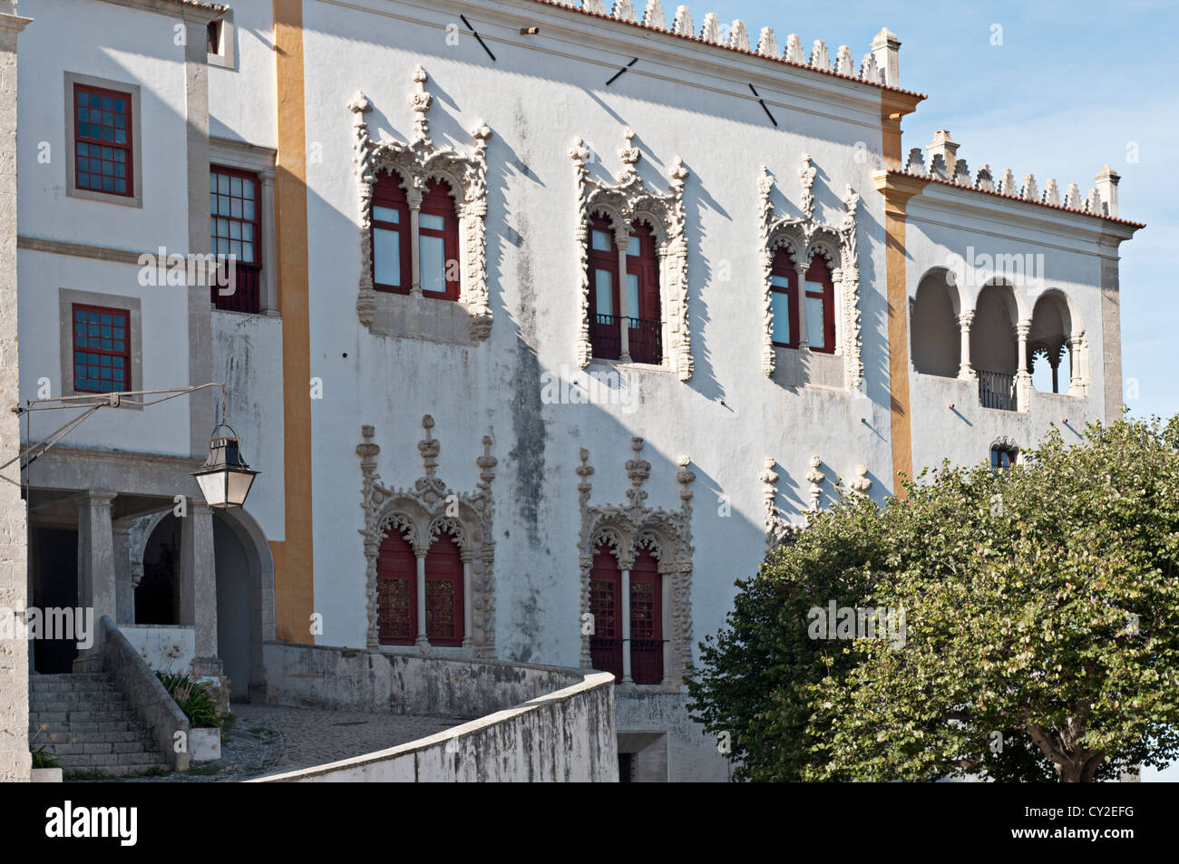 Vue partielle d'un palais de Sintra villa Pays : Portugal Banque D'Images