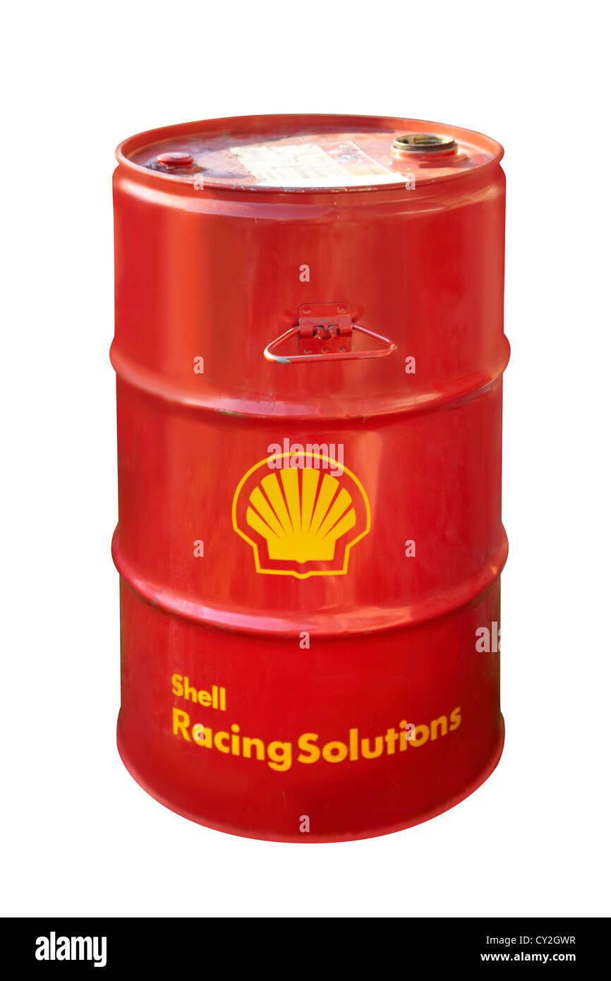 Carburant Shell solutions courses pourront découper Banque D'Images