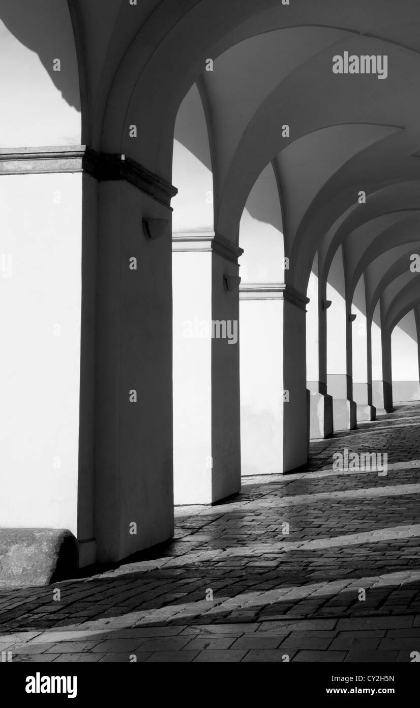Arcades Constrasty Prague Banque D'Images