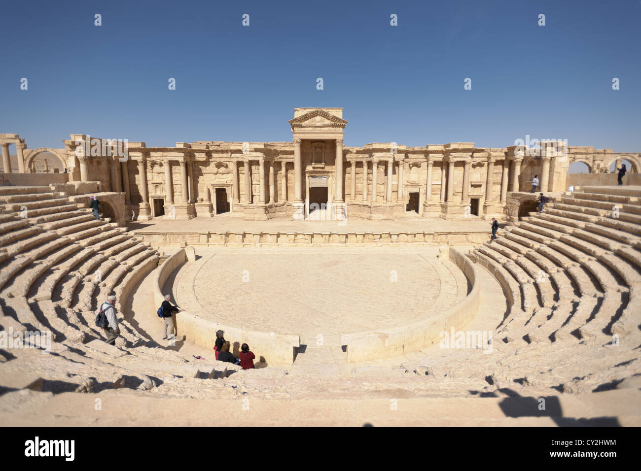 Palmyra, Syrie l'Amphithéâtre Banque D'Images