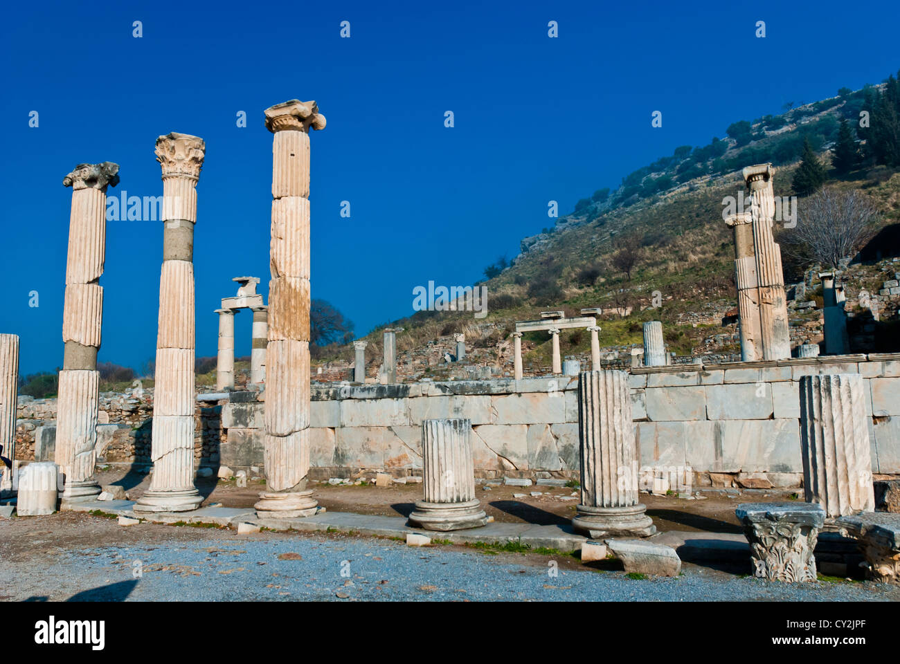 Ruines de la ville antique - Efes en Turquie Banque D'Images