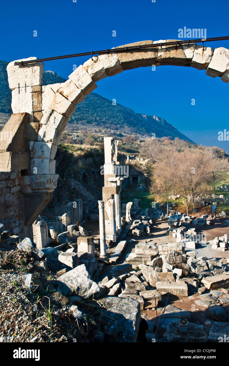 Ruines de la ville antique - Efes en Turquie Banque D'Images