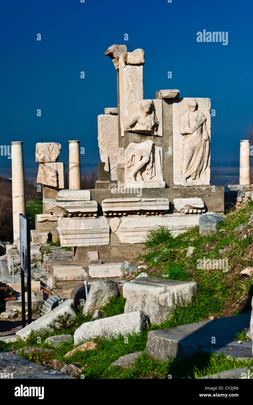Ruines de la ville antique - Efes en Turquie Banque D'Images
