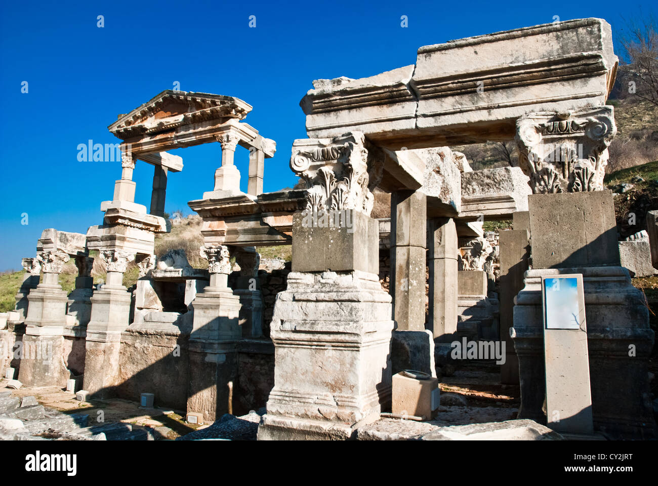 Ruines de la ville antique - Efes en Turquie Banque D'Images