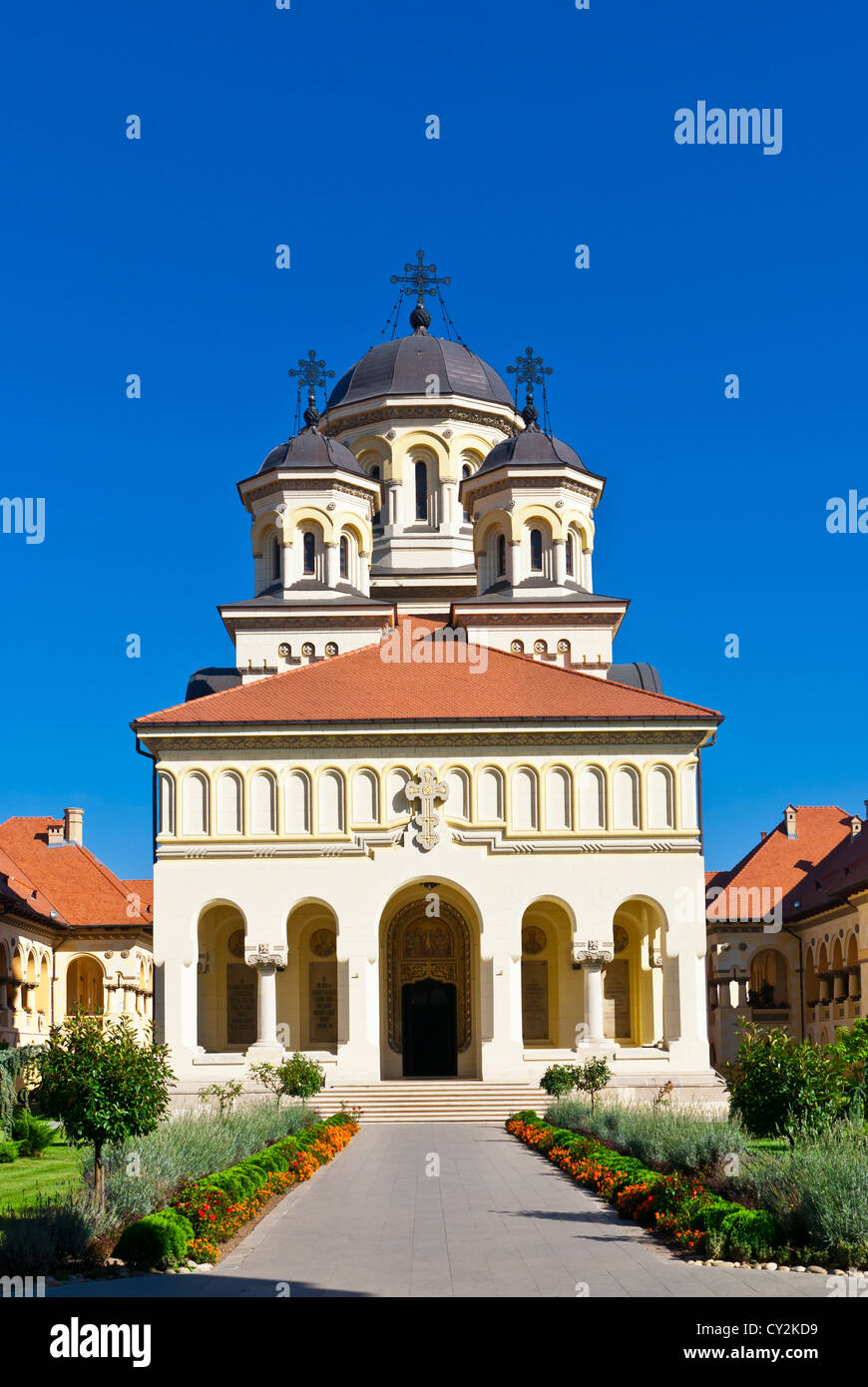 La Cathédrale de couronnement à Alba Iulia connu comme la cathédrale de réunification Banque D'Images