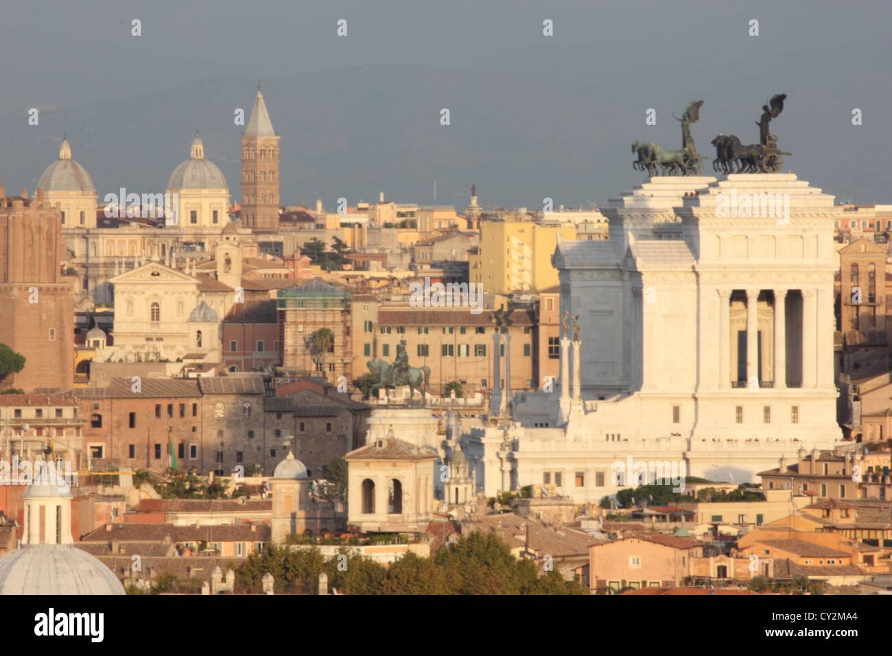 Vue spectaculaire de Rome à partir de l'Gianicolo, Rome, Roma, Italie, voyages, photoarkive Banque D'Images