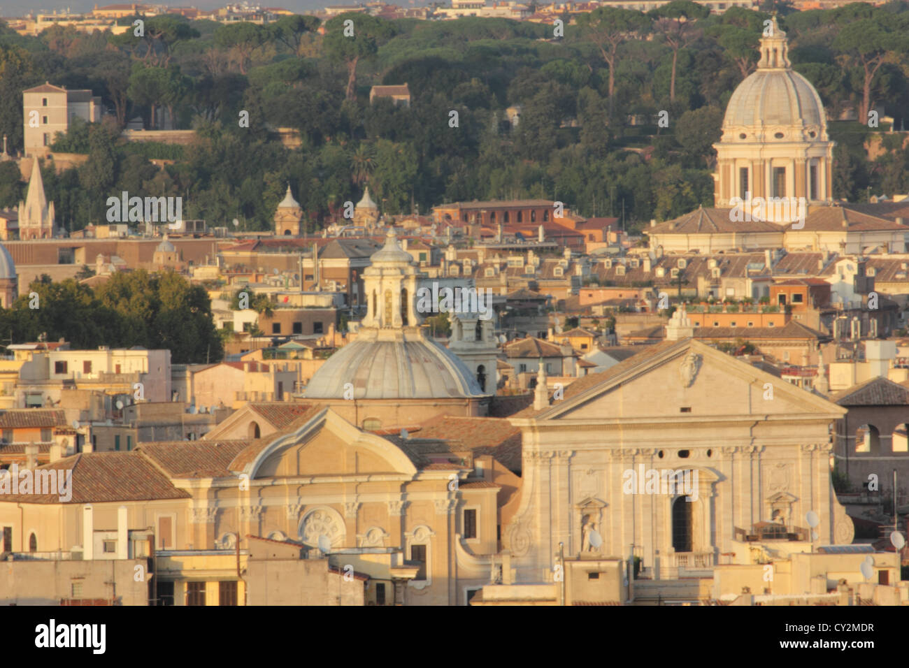 Vue spectaculaire de Rome à partir de l'Gianicolo, Rome, Roma, Italie, voyages, photoarkive Banque D'Images