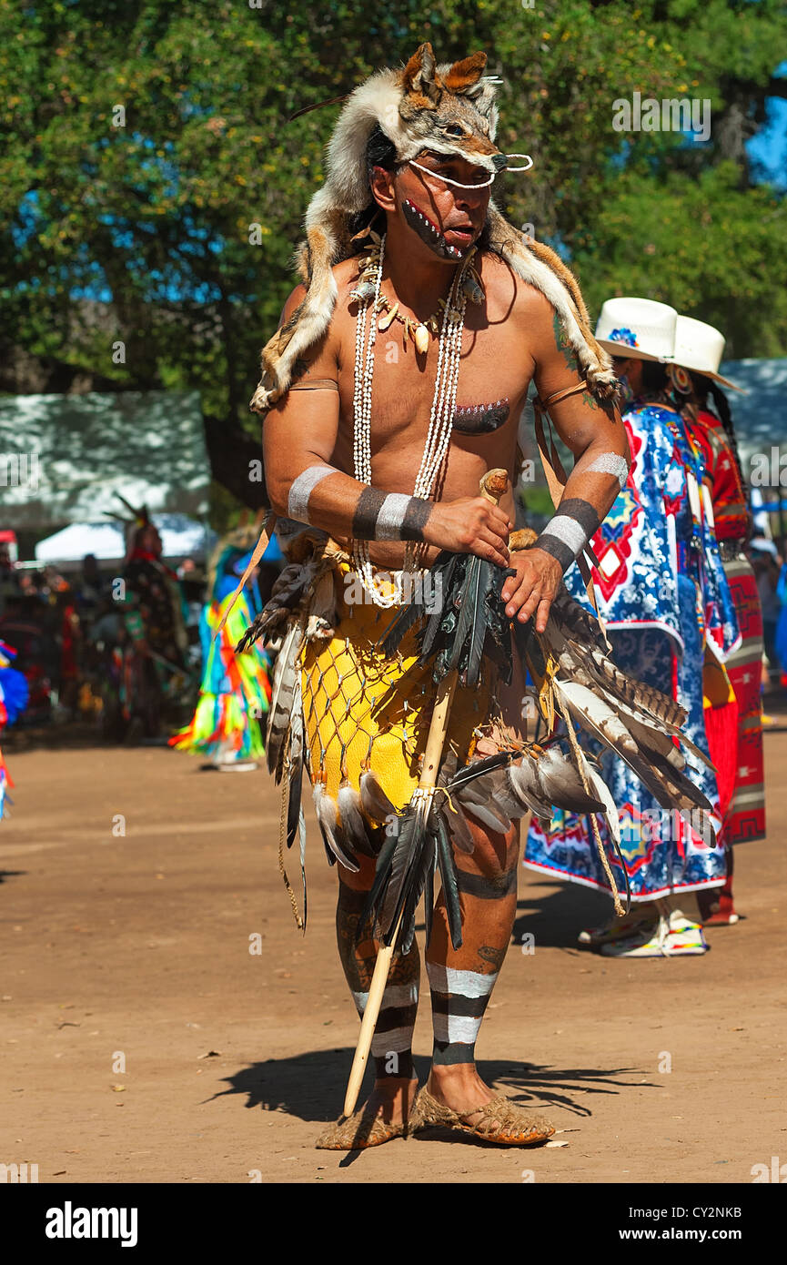 Native American man Chumash Banque D'Images