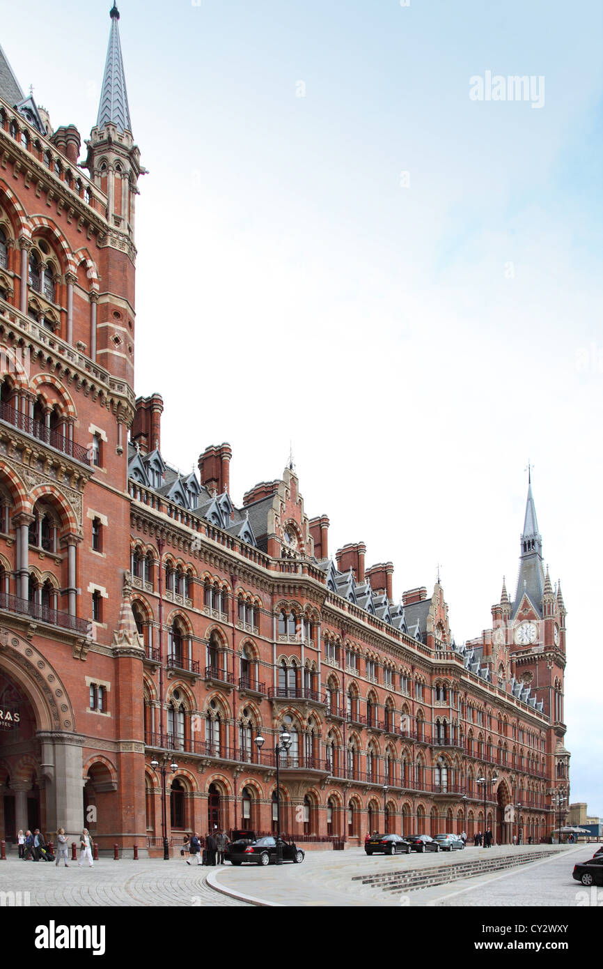 Hôtel à la gare de St Pancras, Londres Banque D'Images