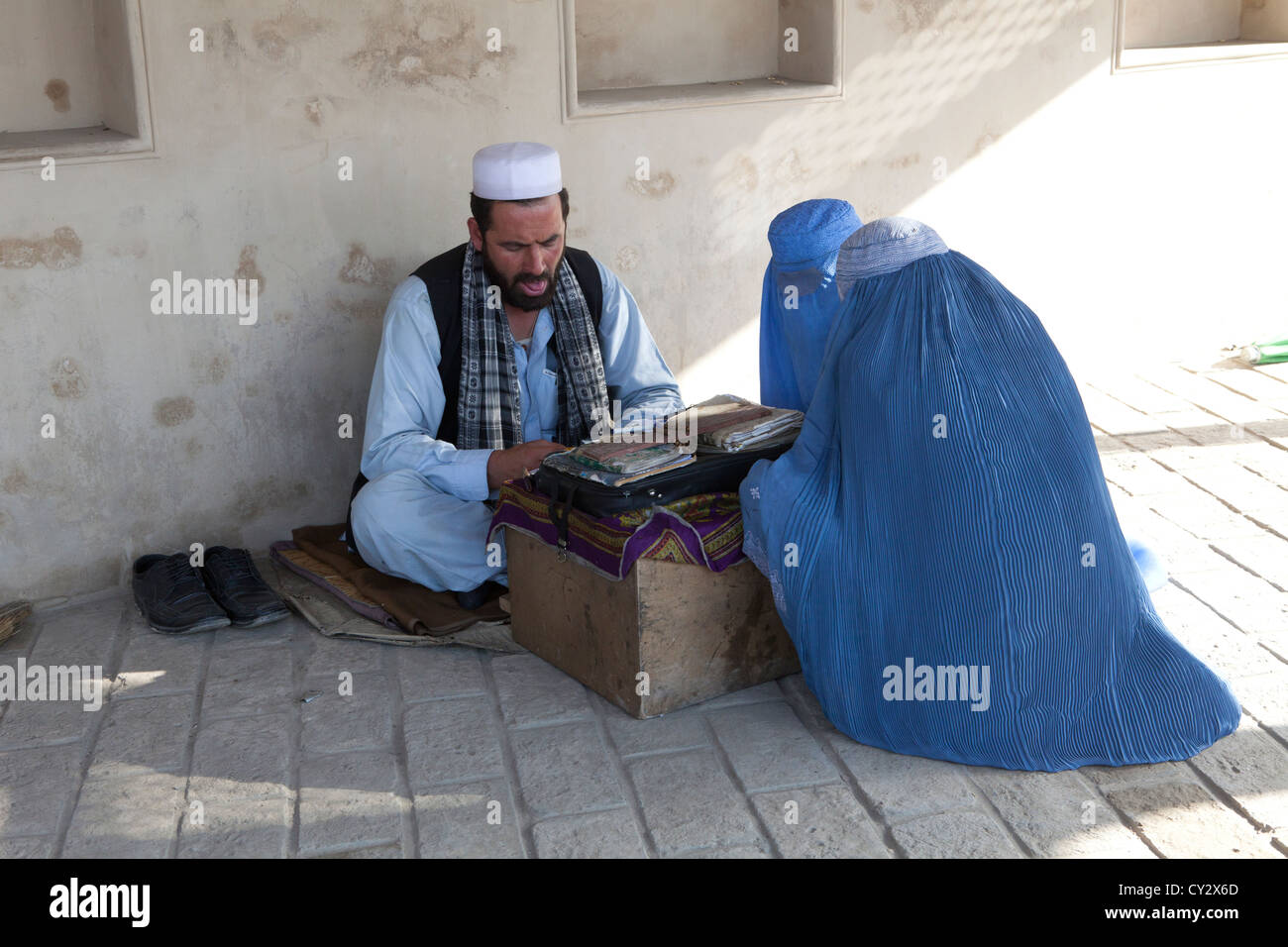 Fortune Teller à Kaboul Banque D'Images