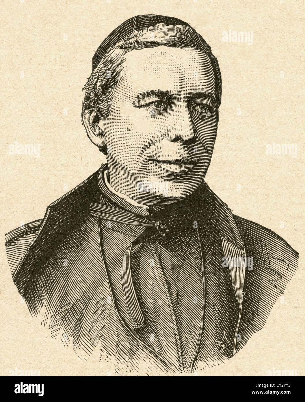 Père Pietro Angelo Secchi, 1818 - 1878. L'astronome italien. Banque D'Images