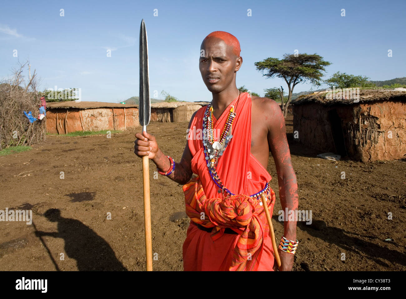 Tribu Maasai au Kenya Banque D'Images