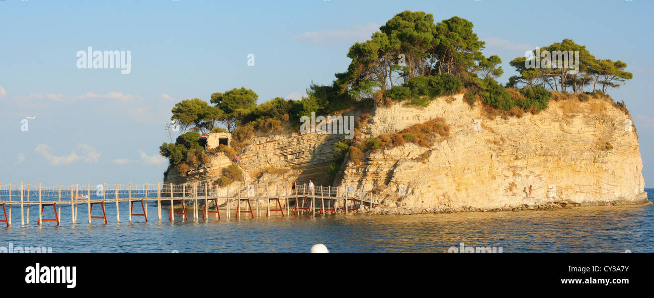 Agios Sostis Island près de Laganas, Grèce Banque D'Images