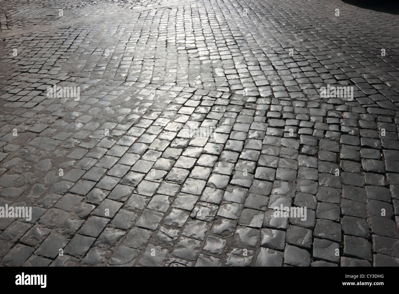 Une belle voie romaine, Rome, Italie, voyages, voie romaine, rue, détail, photoarkive Banque D'Images
