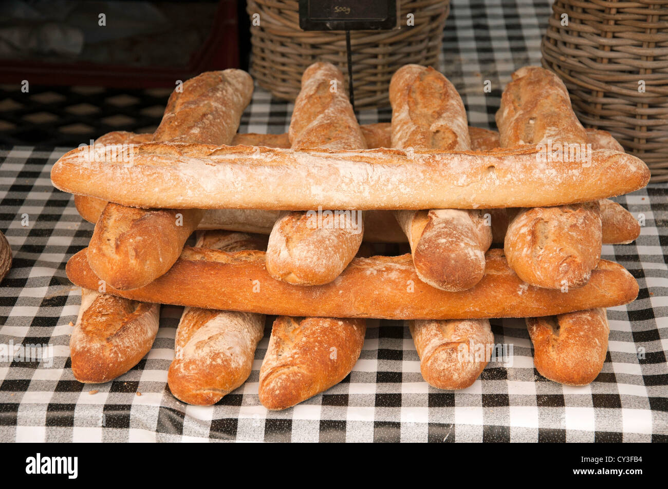 Sélection de produits de boulangerie Banque D'Images