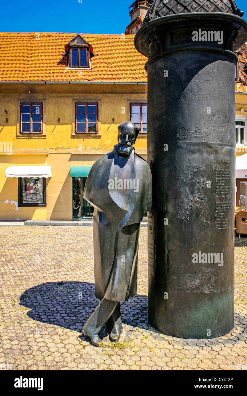 Sculpture d'août Senoa Vlaska, Zagreb, Croatie Banque D'Images