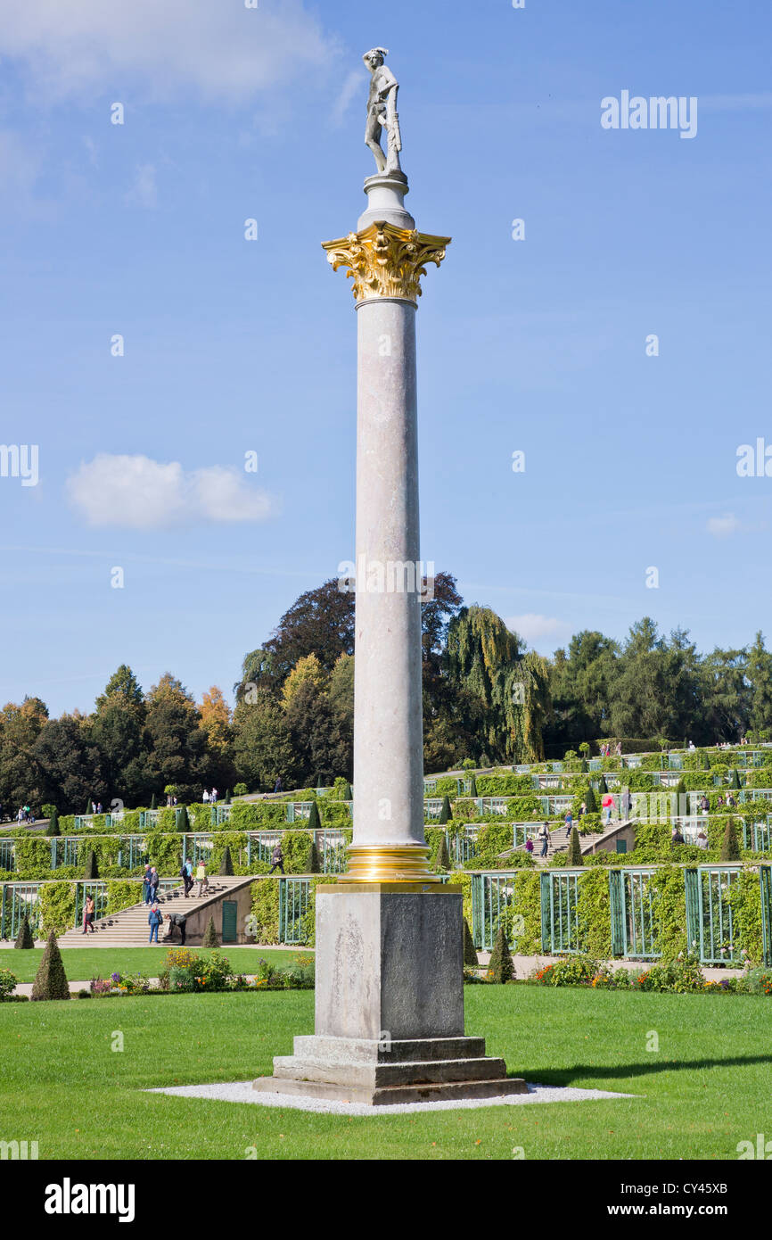 Statue en marbre parc Sanssouci, Potsdam, Allemagne Banque D'Images
