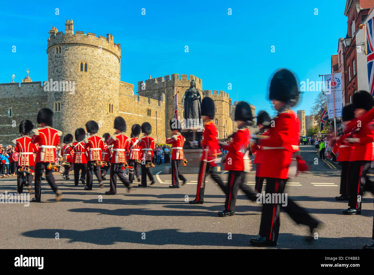 Le Château de Windsor, Windsor, Berkshire, Royaume-Uni Banque D'Images