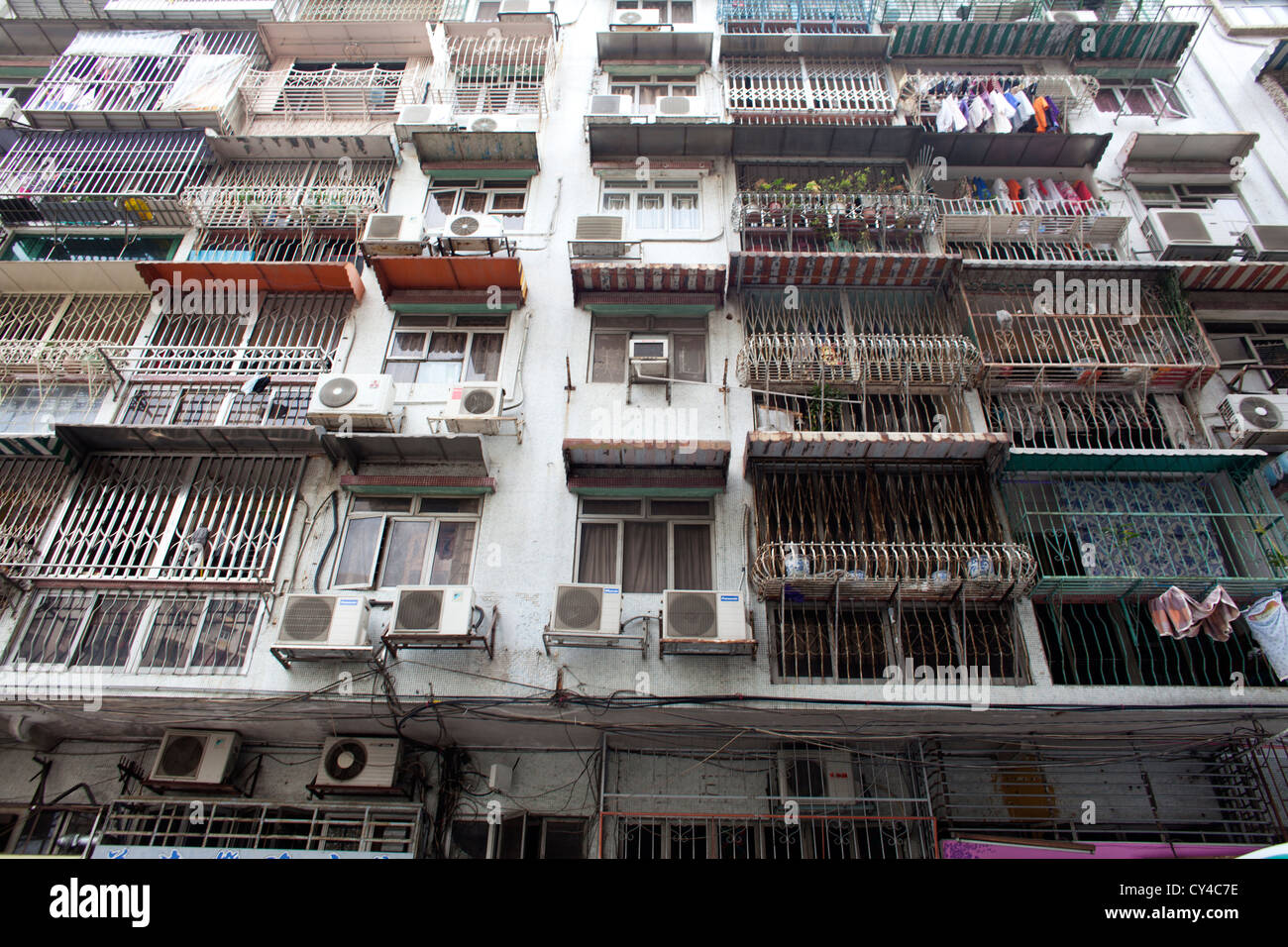 Les bâtiments anciens à Macao, Chine Banque D'Images