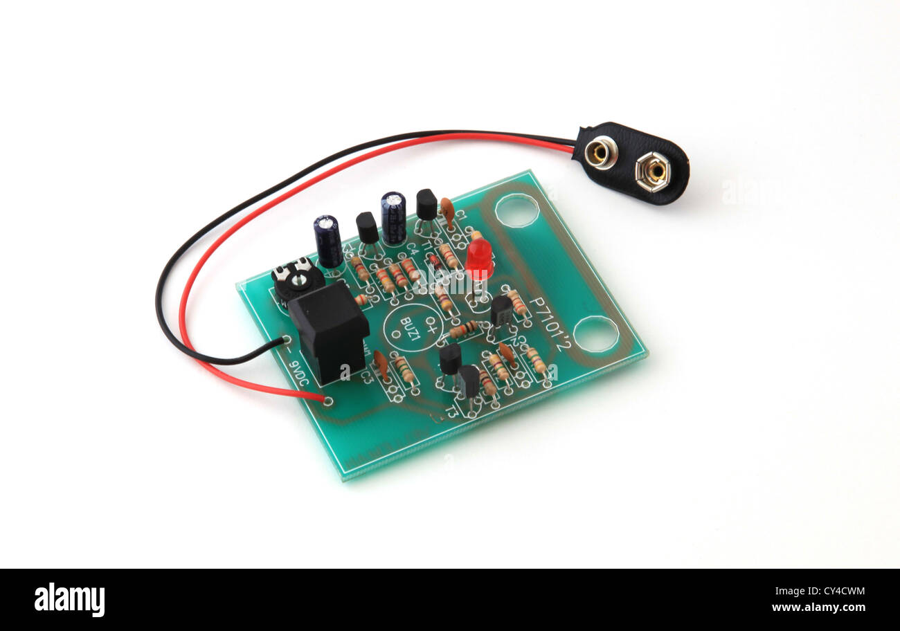 Carte de circuits électroniques utilisés dans un ordinateur. Banque D'Images