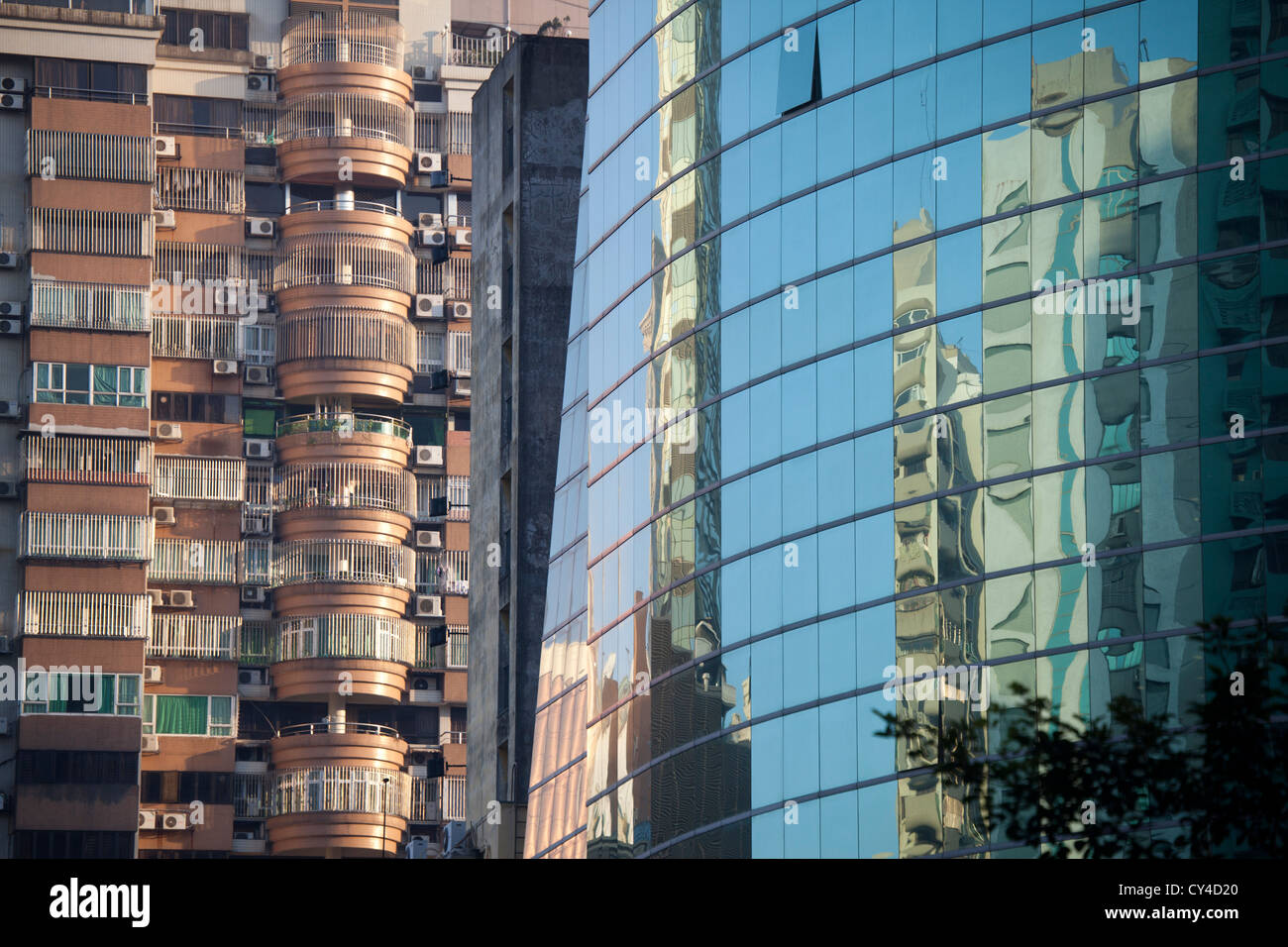 De nouveaux bâtiments à Macao, Chine Banque D'Images