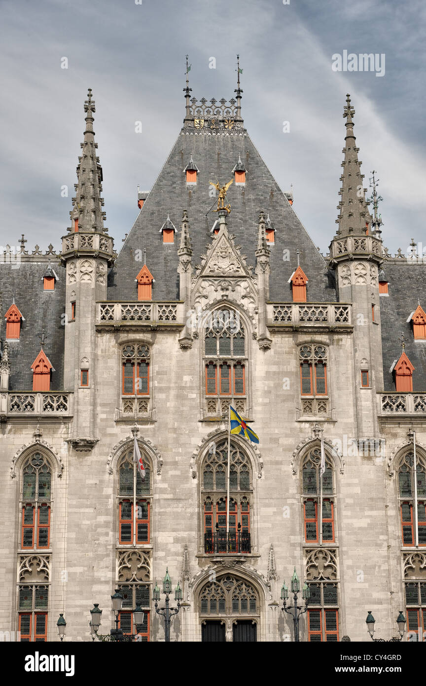 Het Provinciaal Hof - Bruges Banque D'Images