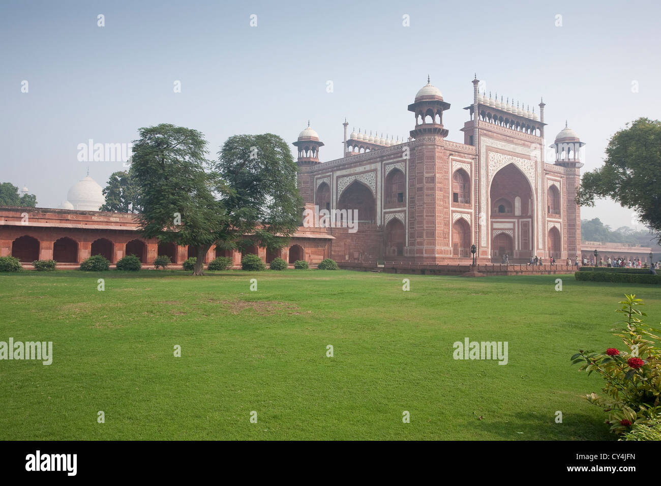 La grande porte, la porte du Taj Mahal - Agra, Uttar Pradesh, Inde Banque D'Images