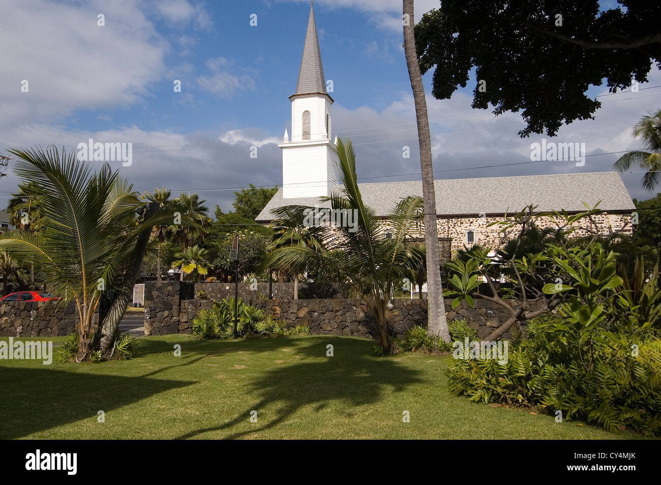 Elk284-2867, Hawaii HI, Kailua-Kona, Molu'aikaua Église, 1837 Banque D'Images