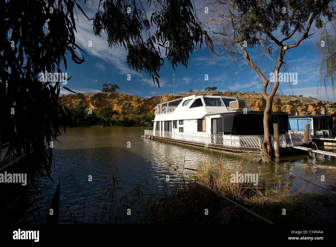 Les falaises de la rivière Murray en Australie du Sud Caurnamont Banque D'Images