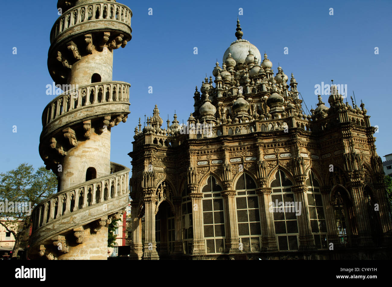 Le mausolée Mahabat maqbara avec staicase junagadh, Gujarat, en province, de l'Inde Banque D'Images