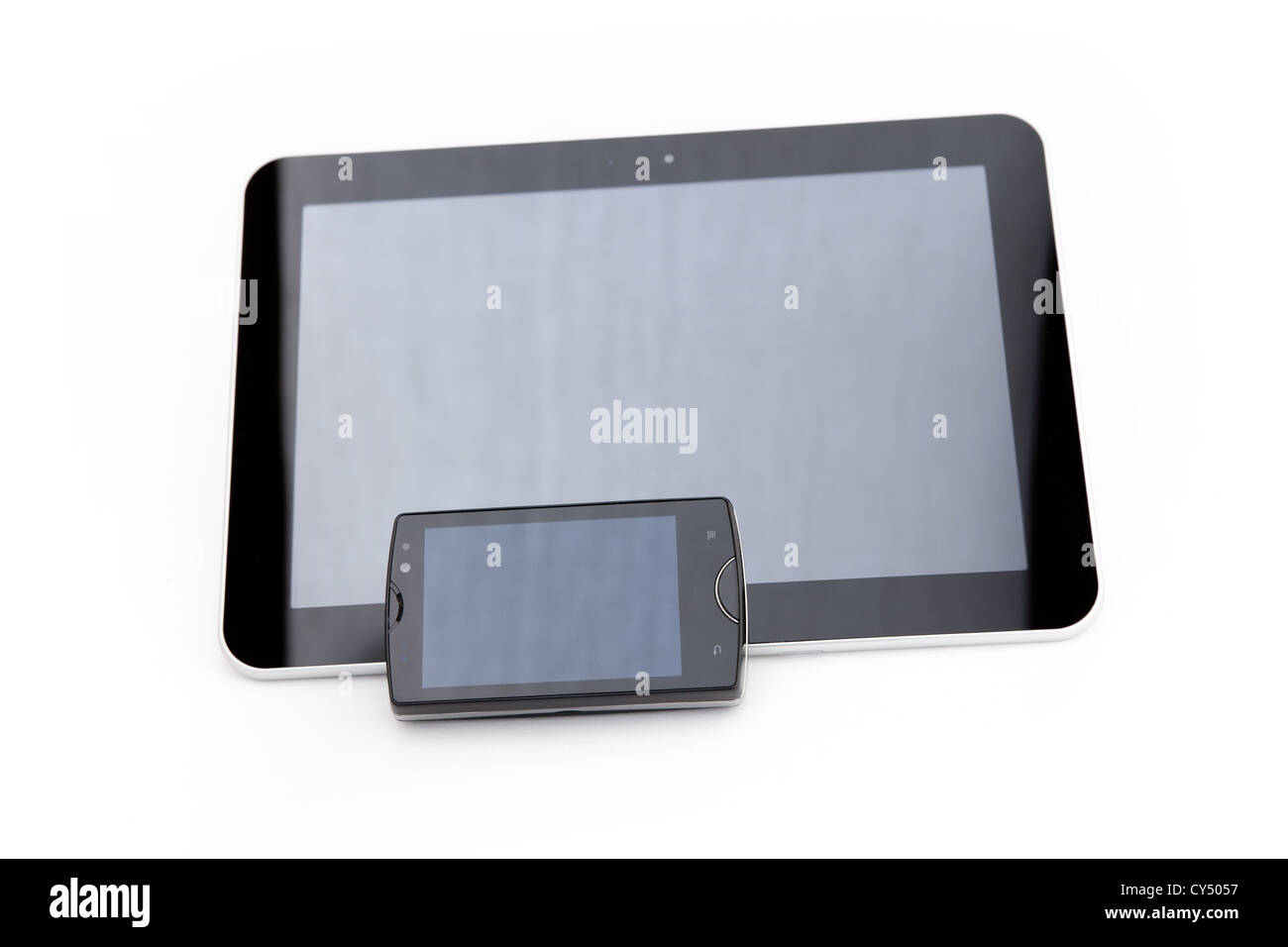 Les appareils à écran tactile - téléphone intelligent et tablette ordinateur Banque D'Images