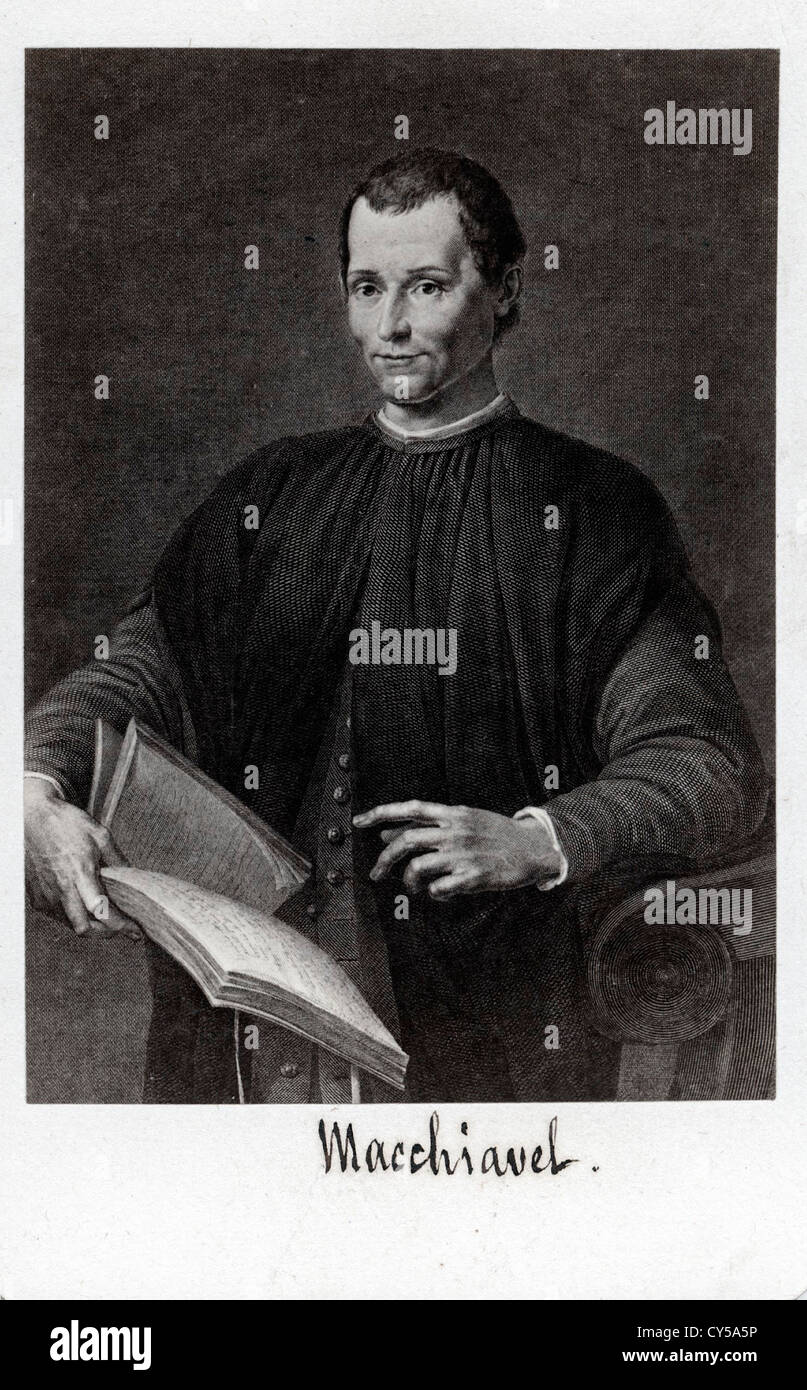 Portrait de Niccolo Machiavelli, ca 1890 Banque D'Images