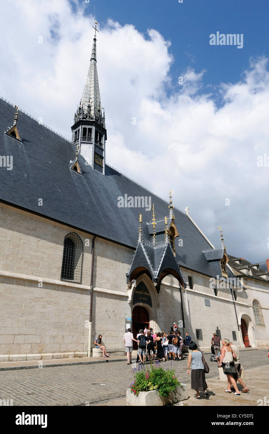 Hospice de Beaune, l'Hôtel-Dieu, Beaune, bourgogne, Côte d'Or, France, Europe Banque D'Images