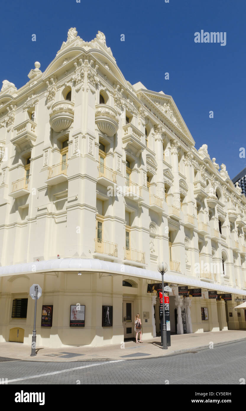 His Majesty's Theatre historique sur Hay Street, Perth, Australie occidentale Banque D'Images