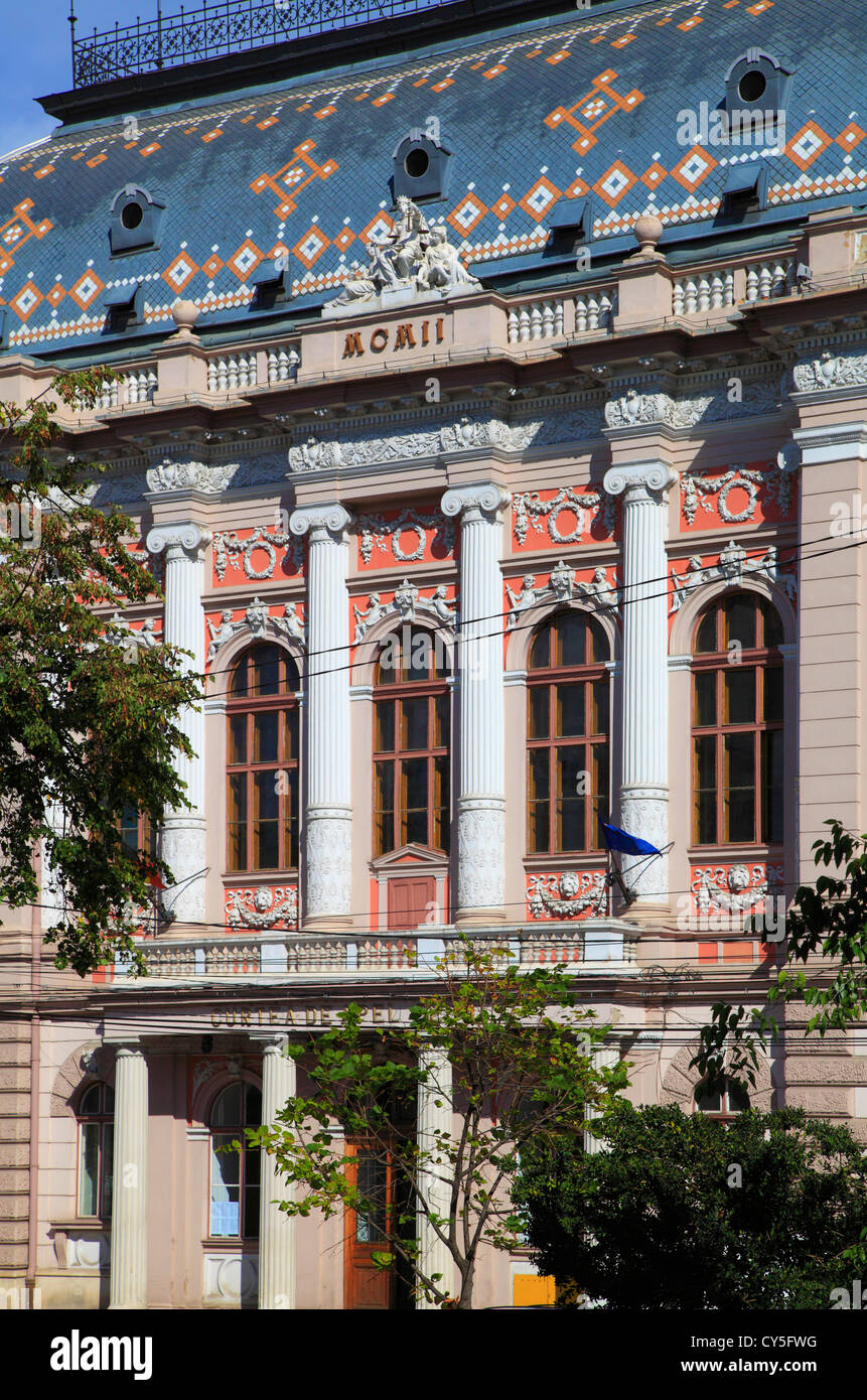 Roumanie, Cluj-Napoca, Palais de Justice, Banque D'Images