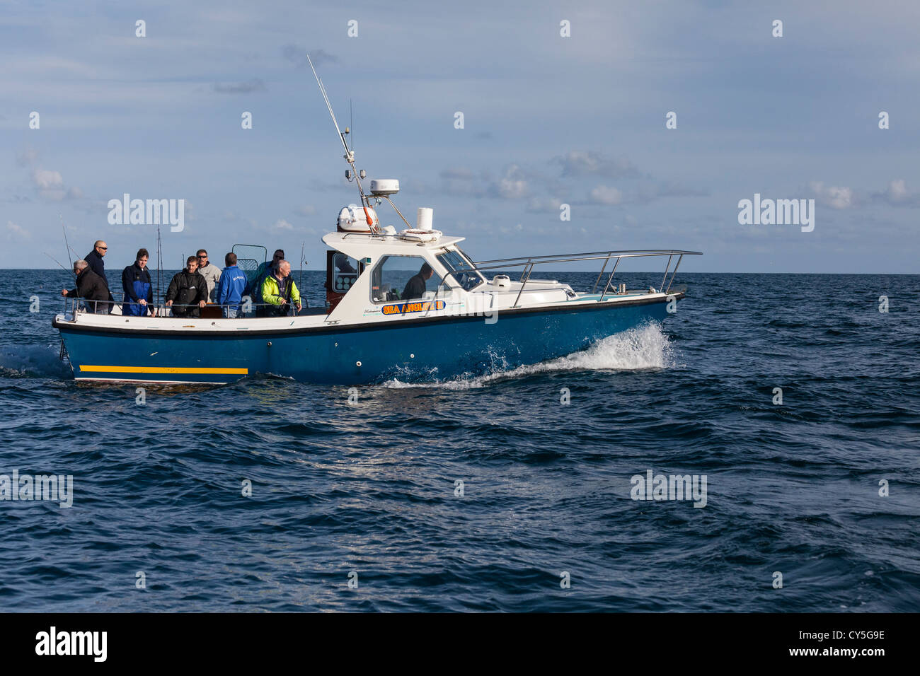 Bateau de pêche des pêcheurs "un naufrage en haute mer. Banque D'Images