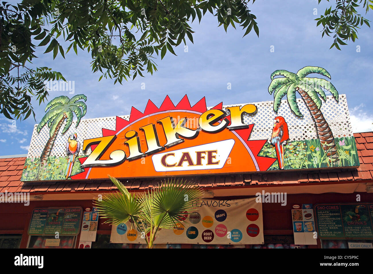 Zilker Park Cafe, Zilker, Austin, Texas Banque D'Images