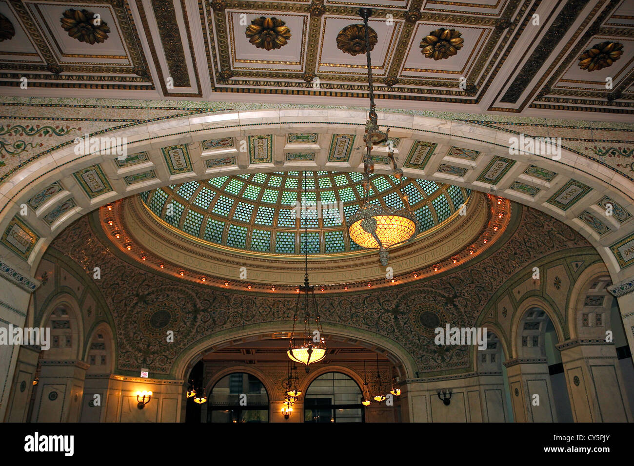 Centre culturel de Chicago, Chicago, Illinois Banque D'Images