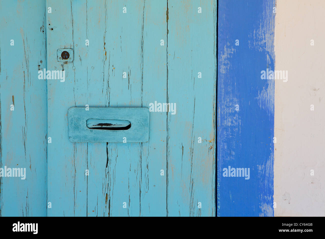 Bleu turquoise et porte de la Méditerranée en Ibiza Formentera Banque D'Images