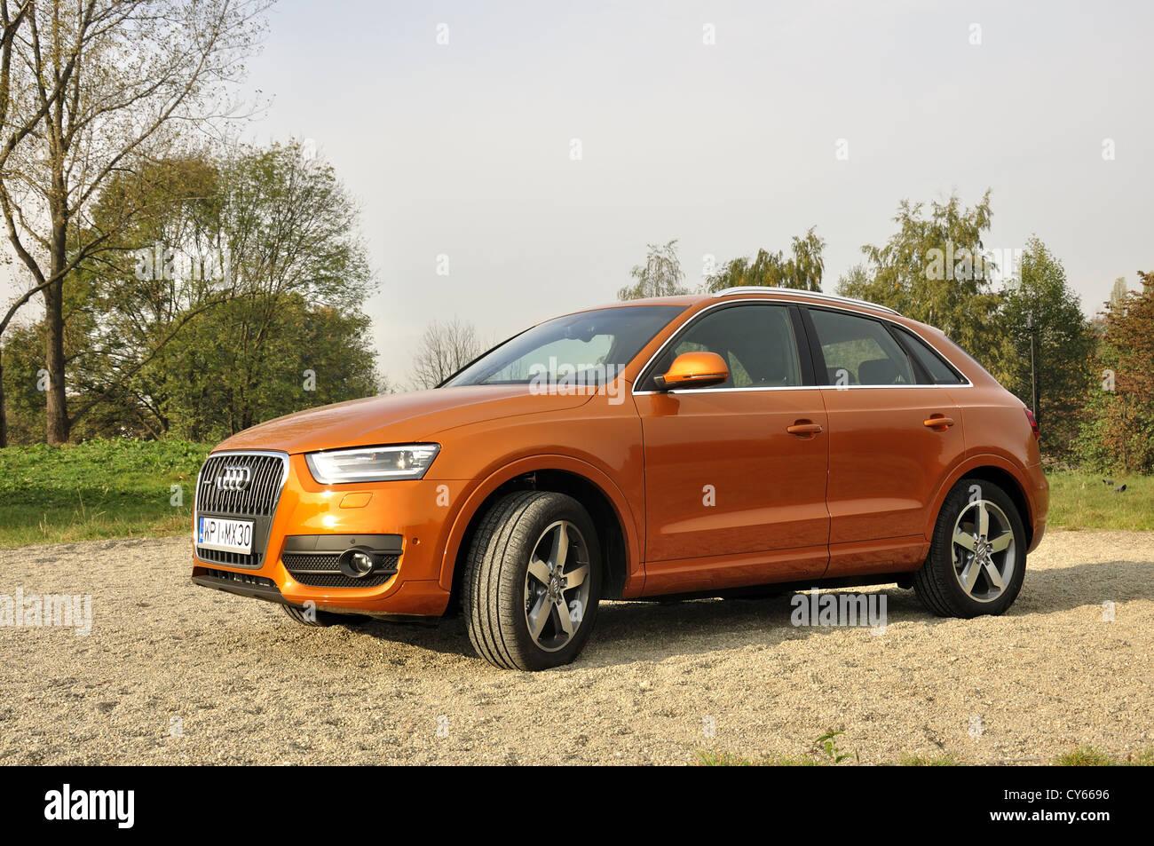 Audi Q3 - 2011 - Allemand MON SUV compact premium du segment (H) - au parc Banque D'Images